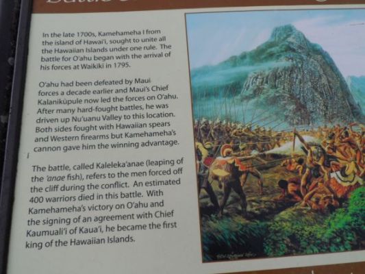 Battle to unite the Hawaiian islands under one ruler, King Kamehameha
