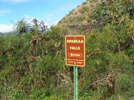 Opaekaa Falls in Kauai HI
