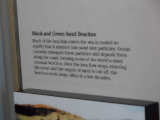 Hawaii has black and green sand beaches from the lava flow!
