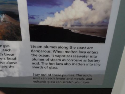 Volcanic steam plumes very dangerous
