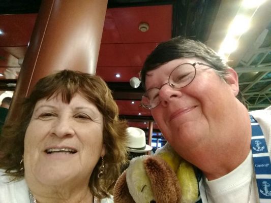 Getting the party started with a selfie
