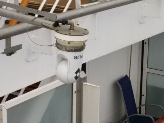 Ships have FLIR
Forward Looking Infra-red. I was trained in the military to repair these. This is how they can see down the side of the ship at all hours to watch for people falling overboard.
