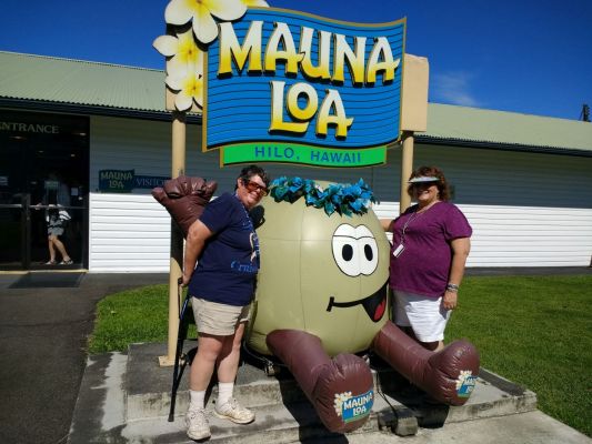 Mauna Loa macadamia nut factory
We tried to find spam flavored nuts which do exist but they didn't have them.
