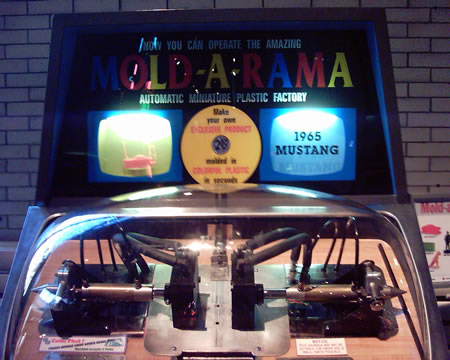 Mold-A-Rama
These machines all around the museum create hot wax souvenirs in front of your eyes for $2.
