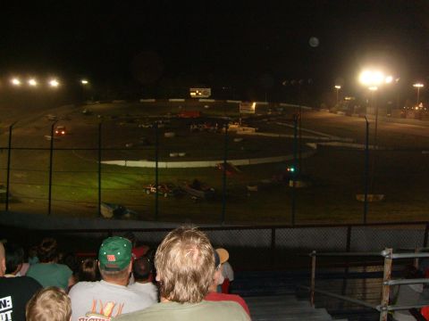 Truck-trailer-boat races 
Boats and boat trailers came flying off. Trucks smashed into and through boats. Trailers were dragging by their chains and sparking the pavement. One guy didn't even use a trailer, he just dragged a boat behind to start. The winner was actually fully intact. Amazing!
