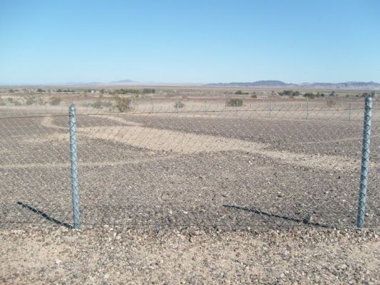 Ancient desert drawings in the dirt
