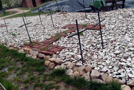Graveyard inside the fort
