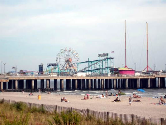 Steel Pier
I rode the ferris wheel, threw darts to win a prize, smacked down the hammer but didn't ring the bell.
