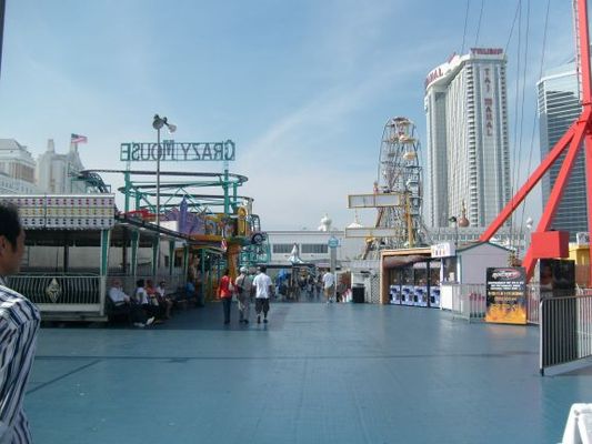 Walking the pier

