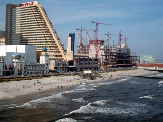 Showboat hotel and new hotel construction
