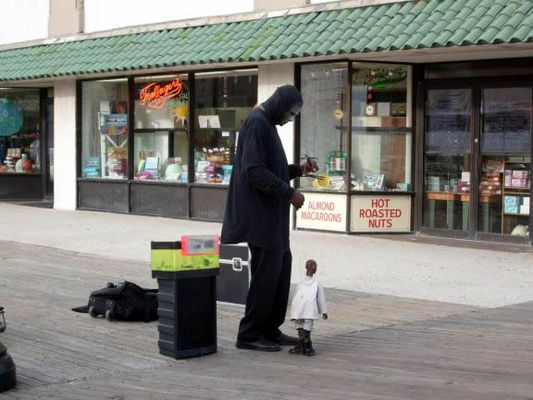 Boardwalk performer
