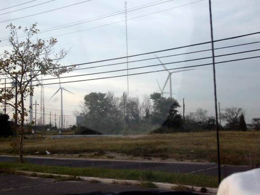 Wind turbines near Atlantic City
