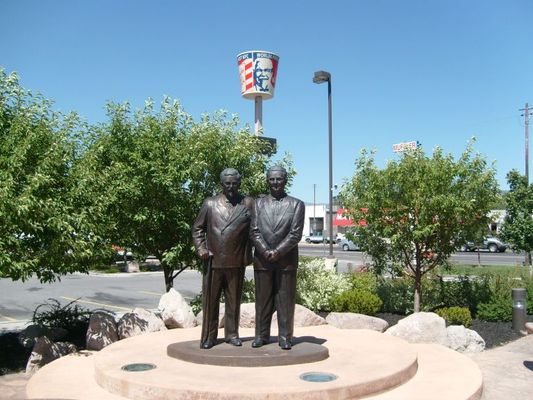 Colonel Sanders and partner
