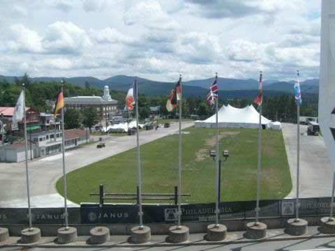 Speed skating track outside.
Here history was made. One American won 5 gold medals on this track.
