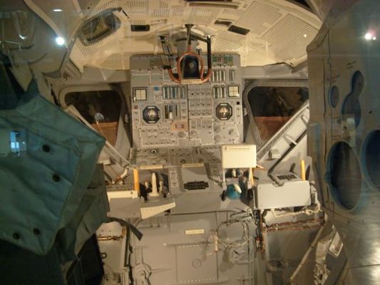 Inside an Apollo module
