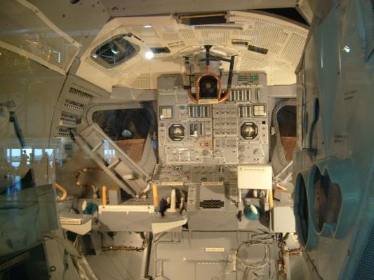 Inside an Apollo module
