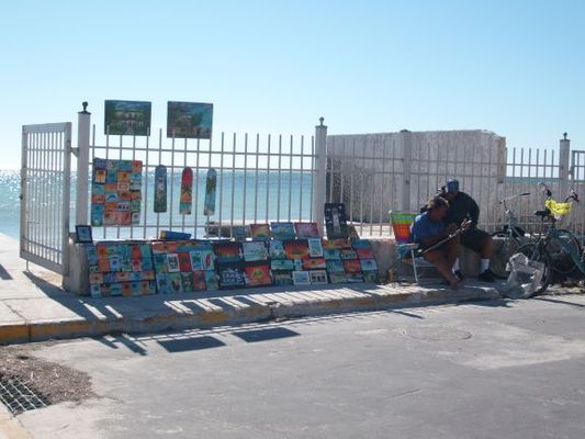 Lots of artists on the streets
