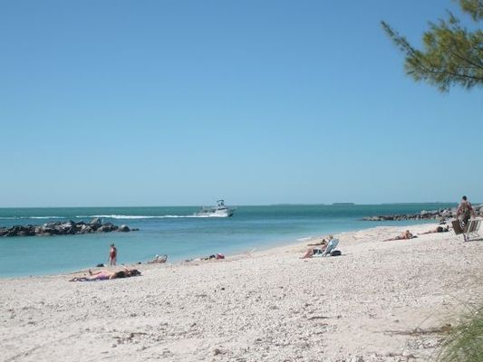 Hanging out at the beach at Fort Zachary Taylor
