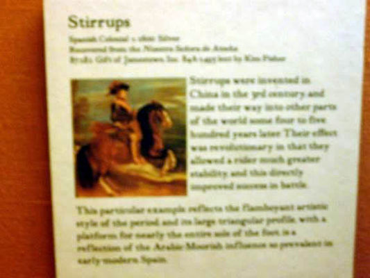 Stirrups for saddles were invented in China?
