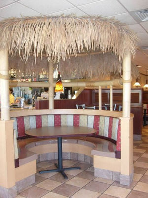 Dining at McDonald's Key style
I spoke to the owner of this McDonald's in Marathon, FL in the Keys who said he actually decorated the restaurant for the locals, not the tourists, to give them an inviting, and may I say charming place to eat. 
