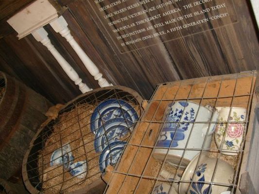 Shipwreck museum cargo display
