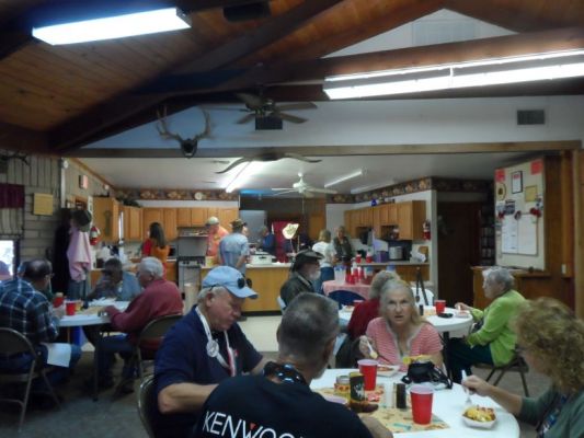 Lots of food during the annual Roundup.
