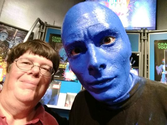 Me and a Blue Man
