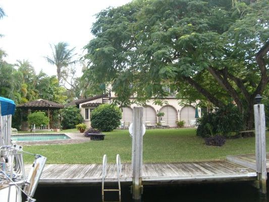Inside pool with shutter walls that open
