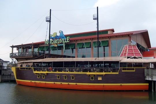 Margaritaville's back patio
