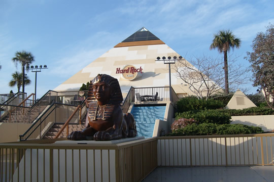 Hard Rock Cafe
Planet Hollywood is next door.
