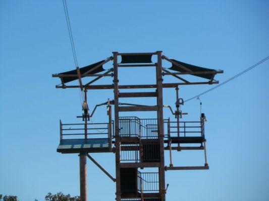 Zipline tower - Natural Bridge Caverns
