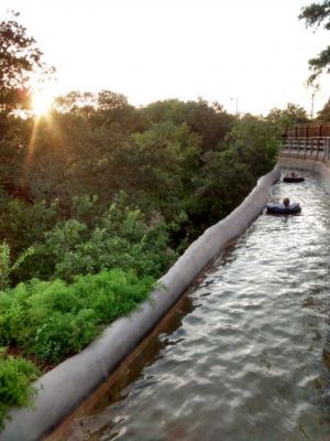 Nothing like tubing at Schlitterbahn at sunset.
