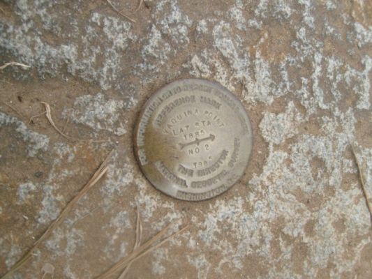 Lighthouse geologic survey mark
