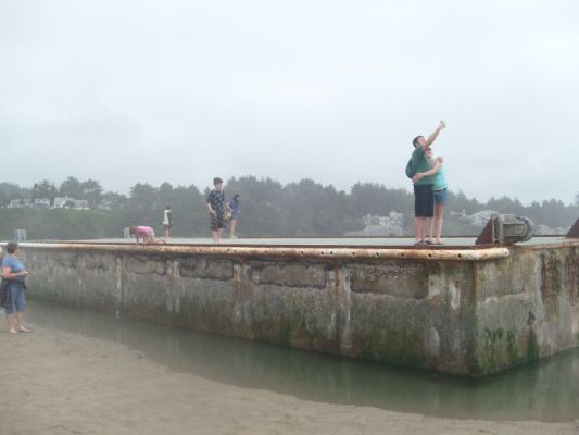 Japanese pier on Agate Beach
Tsunami in Japan washed lots of stuff away and over to our shores.
