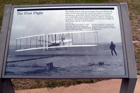 The first flight

