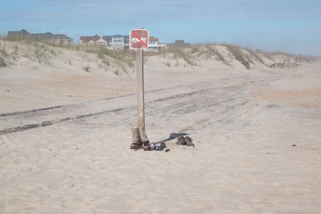 You can drive on the beach in places in the Outer Banks.
Be sure to drop that tire pressure down to 20 lbs. and kick in the 4 wheel drive.
