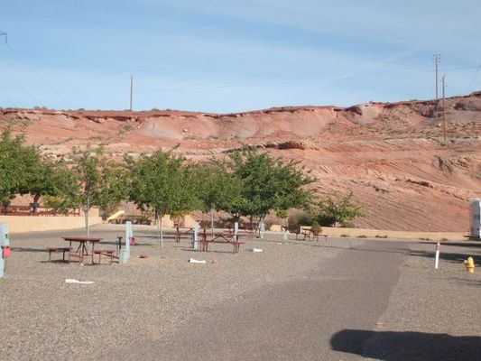 Page Lake Powell Campground
Desert terrain with lots of red rock.
