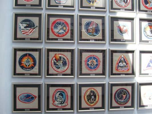 Space Shuttle mission patches from my time at NASA
