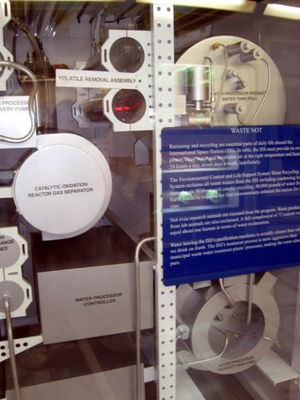 Space Station water recovery plant
They have to make their own water on board so they recover it from EVERYWHERE, even the air. The system is so advanced, that water from it is far more pure than what city plants produce.
