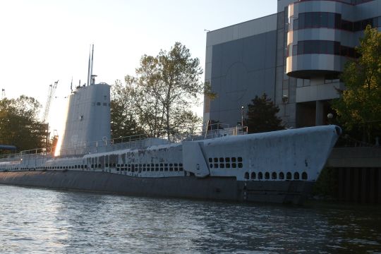 WWII submarine at the science center
