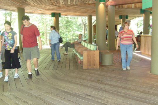 Falling Waters- Frank Lloyd Wright built home
This is the entrance to go see a home Frank Lloyd Wright built custom for a wealthy department store family. They no longer live there so it is open for tours and being preserved.
