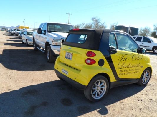 Tiny hybrid vehicle parking
