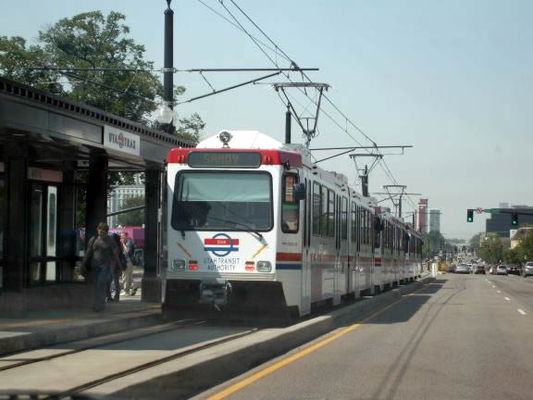 Trax train
Trains carry passengers all around in Salt Lake City. It is free to ride around downtown and bikers are welcome aboard. Trax meets up at the Intermodal Hub with the Frontrunner high speed train to other nearby cities, city buses, Greyhound, and Amtrak.
