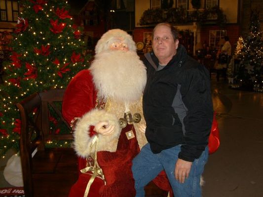 Santa and my brother, Dale

