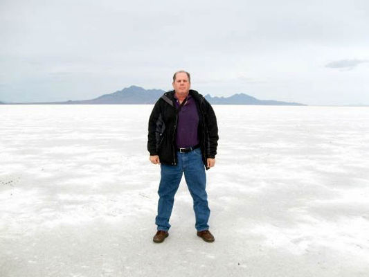 My brother, Dale, on the Salt Flats
