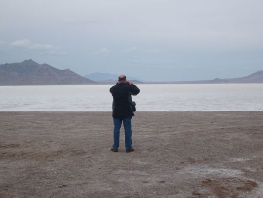 Sneaking a picture of Dale's bald spot
