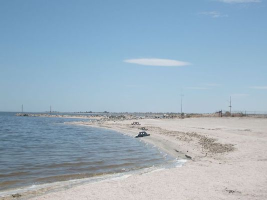 Salton Sea
Too salty for most things to live and getting worse. Many dead fish along the shore.
