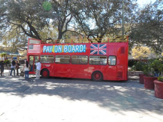 Hop on/off tour double-decker tour bus
