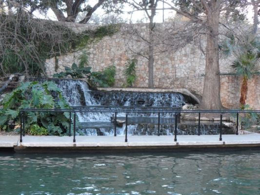 River Walk waterfall
