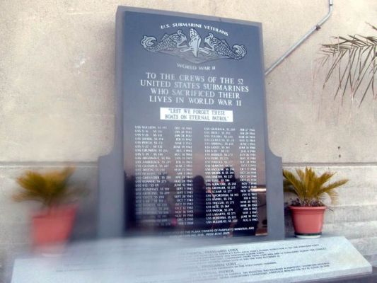 Memorial to the men and subs that didn't come back
